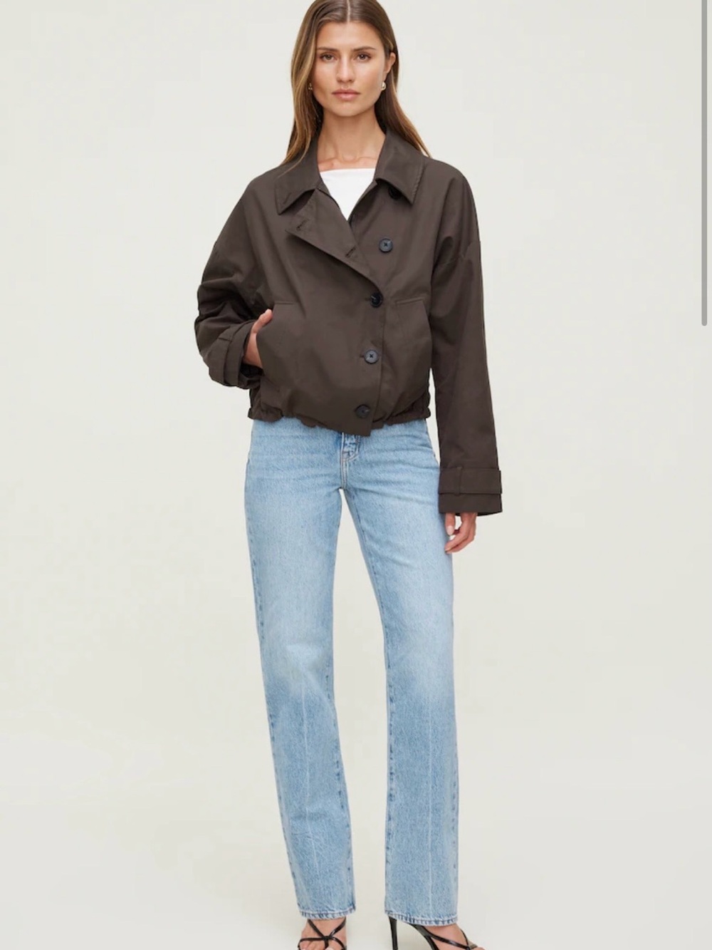 Cara Rigid High Rise Straight Leg Jeans